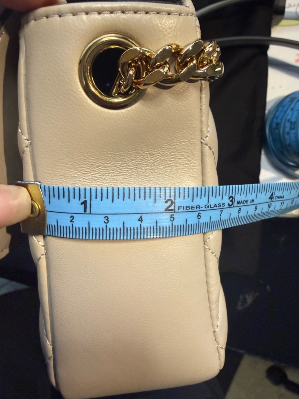 ✨ VERSACE LA MEDUSA ✨ Quilted Top-Handle Bag in Taupe with Gold Medallion - Picture 10 of 10